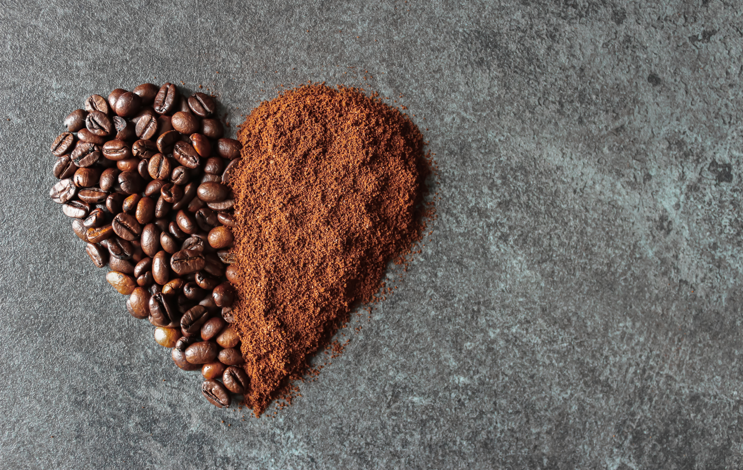 Brown Coffee Beans on Gray Textile